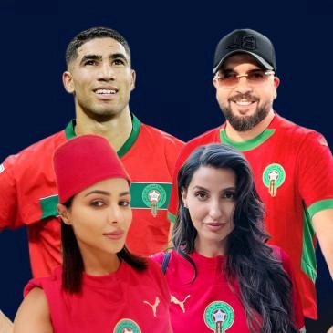 تفاعل نجوم المغرب و العرب مع فوز المنتخب المغربي على هايتي - صورة معدلة